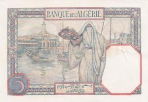 Algeria, 5 Francs, 1941, AUNC, ... 