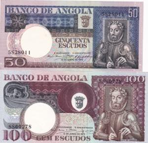 Angola, 1973 Issues Lot, 50-100 Escudos, ... 