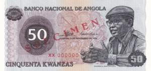 Angola, 50 Kwankas Specimen, 1976, ... 