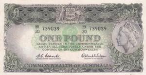 Australia, 1 Pound, 1961, UNC, B202b, ... 