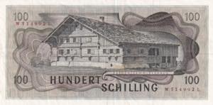 Austria, 100 Schillings, 1969, VF, ... 