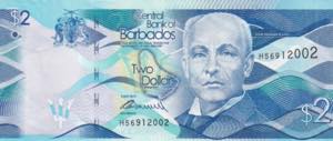 Barbados, 2 Dollars, 2013, UNC, B232a, 