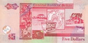 Belize, 5 Dollars, 2011, UNC, ... 
