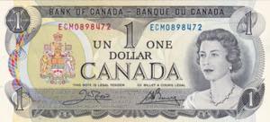 Canada, 1974, 1 Dollar, UNC, B348c, Sig.: ... 