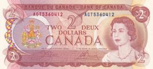 Canada, 1974, 2 Dollars, UNC, B349b, Sig.: ... 
