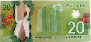 Canada, 2012, 20 Dollars, UNC, B373b, Polymer