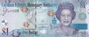 Cayman Islands, 2014, 1 Dollar, UNC, B218b, 
