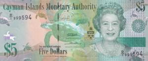 Cayman Islands, 2010, 5 Dollar, UNC, B219a, 