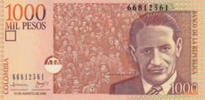Colombia, 2009, 1.000 Pesos, UNC, B986l, 