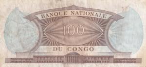 Congo, 1962, 100 Francs, VF, ... 