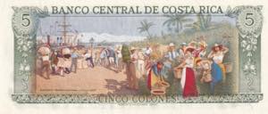 Costa Rica, 1989, 5 Colones, UNC, ... 