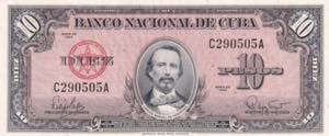 Cuba, 1960, 10 Pesos, UNC, B803b, 