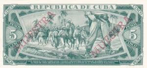 Cuba, 1987, 5 Pesos Specimen, UNC, ... 