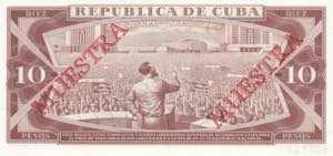 Cuba, 1988, 10 Pesos Specimen, ... 