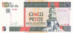 Cuba, 2017, 5 Pesos convertible, UNC, ... 