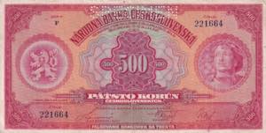 Czechoslovakia, 1929, 500 Korun Specimen, ... 