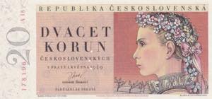 Czechoslovakia, 1949, 20 Korun Specimen, ... 