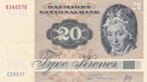 Denmark, 20 Kroner, 1988, XF+, ... 