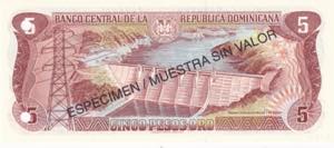 Dominican Republic, 5 Pesos oro ... 