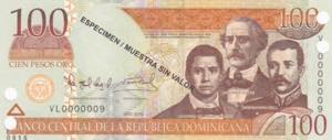 Dominican Republic, 100 Pesos oro Specimen, ... 