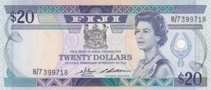 Fiji, 20 Dollars, 1982, UNC, B416a, 