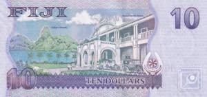 Fiji, 10 Dollars, 2011, UNC, ... 