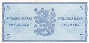 Finland, 5 Markka, 1963, XF, ... 