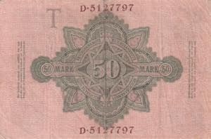 Germany, 50 Mark, 1910, VF, B206d6 ... 