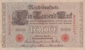 Germany, 1.000 Mark, 1910, VF, B217f19 ... 