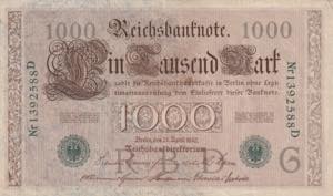 Germany, 1.000 Mark, 1910, VF, B218a7 ... 