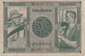 Germany, 50 Mark, 1920, VF, B223a4 ... 