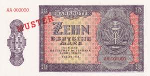 German Democratic Republic, 10 Mark Specimen ... 