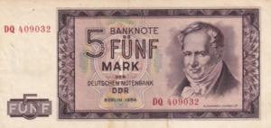 German Democratic Republic, 5 Mark, 1964, ... 