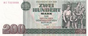 German Democratic Republic, 200 Mark, 1985, ... 