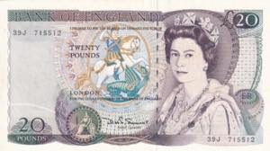 Great Britain, 20 Pounds, 1984-88, ... 