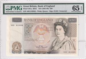 Great Britain, 50 Pounds, 1981-88, ... 