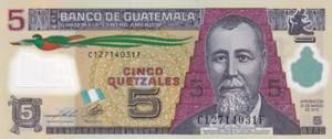 Guatemala, 5 Quatzales, 2013, UNC, ... 