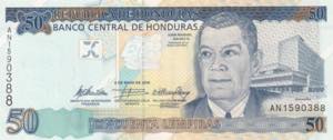 Honduras, 50 Lempiras, 2010, UNC, B341d, 