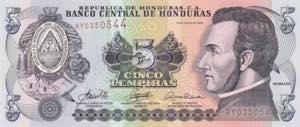 Honduras, 5 Lempiras, 2006, UNC, B328k, 