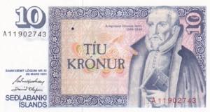 Iceland, 10 Kron, 1961, UNC, ... 