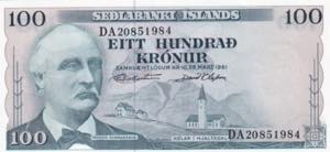 Iceland, 100 Kron, 1961, UNC, ... 