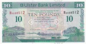 Northern Ireland, 10 Pounds, 2012, ... 
