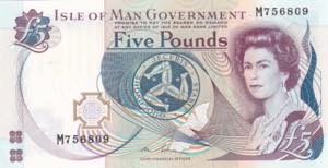 Isle of Man, 5 Pounds, 2015, UNC, B115c, 