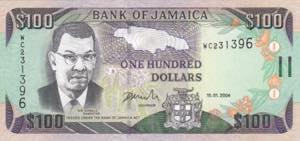 Jamaica, 100 Dollars, 2004, UNC, B235e, 
