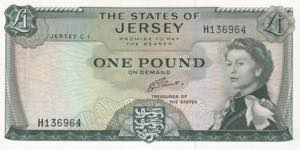 Jersey, 1 Pound, 1972, UNC-, B108c, Light ... 