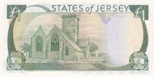 Jersey, 1 Pound, 1989, UNC, B115a, 