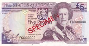 Jersey, 5 Pounds Specimen, 1993, UNC, ... 