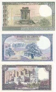 Lebanon, 1-250 Livres Lot, ... 