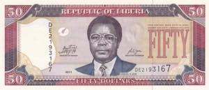 Liberia, 50 Dollars, 2011, UNC, B309e, ... 