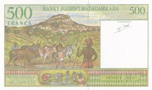 Madagascar, 500 Francs, 1994, UNC, ... 